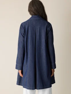 Lightweight Organic Cotton Denim Trench Coat