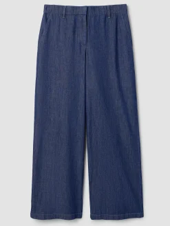 Lightweight Organic Cotton Denim Full-Length Trouser