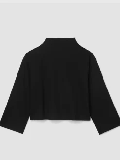 Lightweight Ponte Funnel Neck Top
