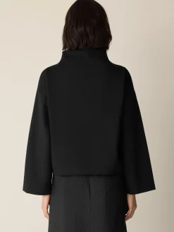 Lightweight Ponte Funnel Neck Top