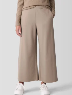Lightweight PonteWide-Leg Pant