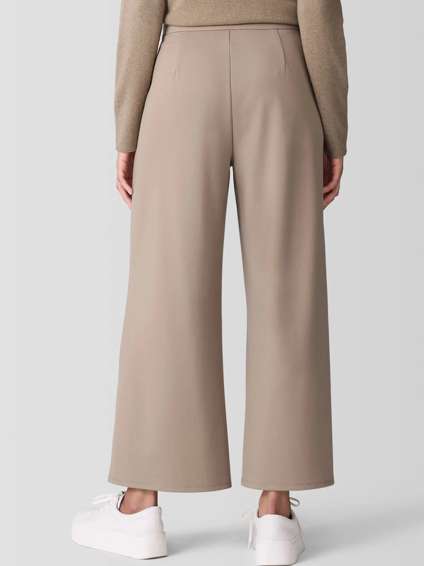 Lightweight PonteWide-Leg Pant