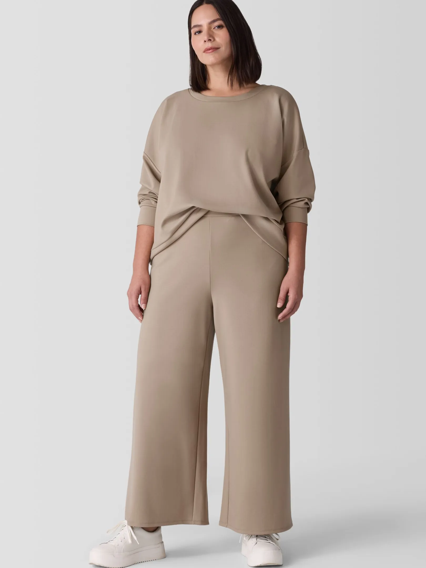 Lightweight PonteWide-Leg Pant