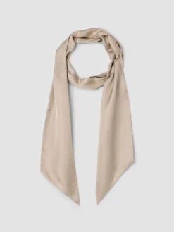 Lightweight Satin Shimmer Double Tie Scarf