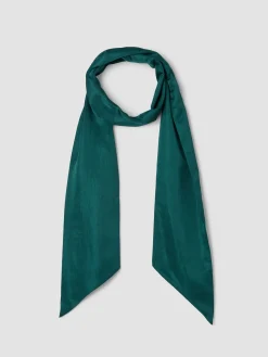 Lightweight Satin Shimmer Double Tie Scarf