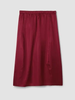 Lightweight Satin Shimmer Lantern Skirt