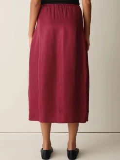 Lightweight Satin Shimmer Lantern Skirt