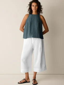 Linen Sheen Halter Neck Top