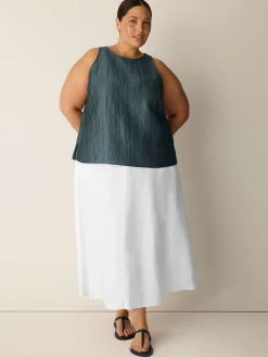 Linen Sheen Halter Neck Top