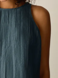 Linen Sheen Halter Neck Top