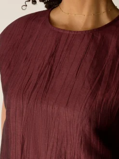 Linen Sheen Square Top