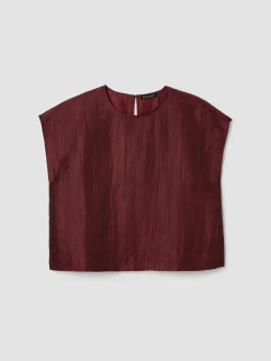 Linen Sheen Square Top