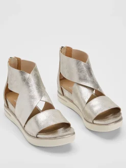 Metallic Sport Suede Sneaker Sandal