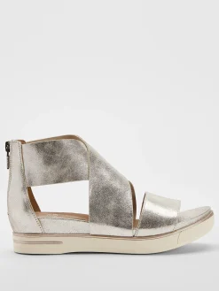 Metallic Sport Suede Sneaker Sandal