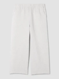 Organic Cotton Doubleweave Wide-Leg Pant