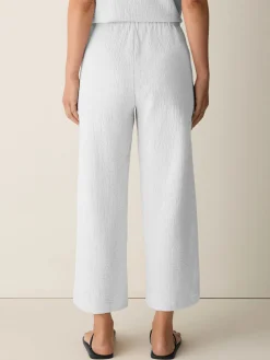 Organic Cotton Doubleweave Wide-Leg Pant