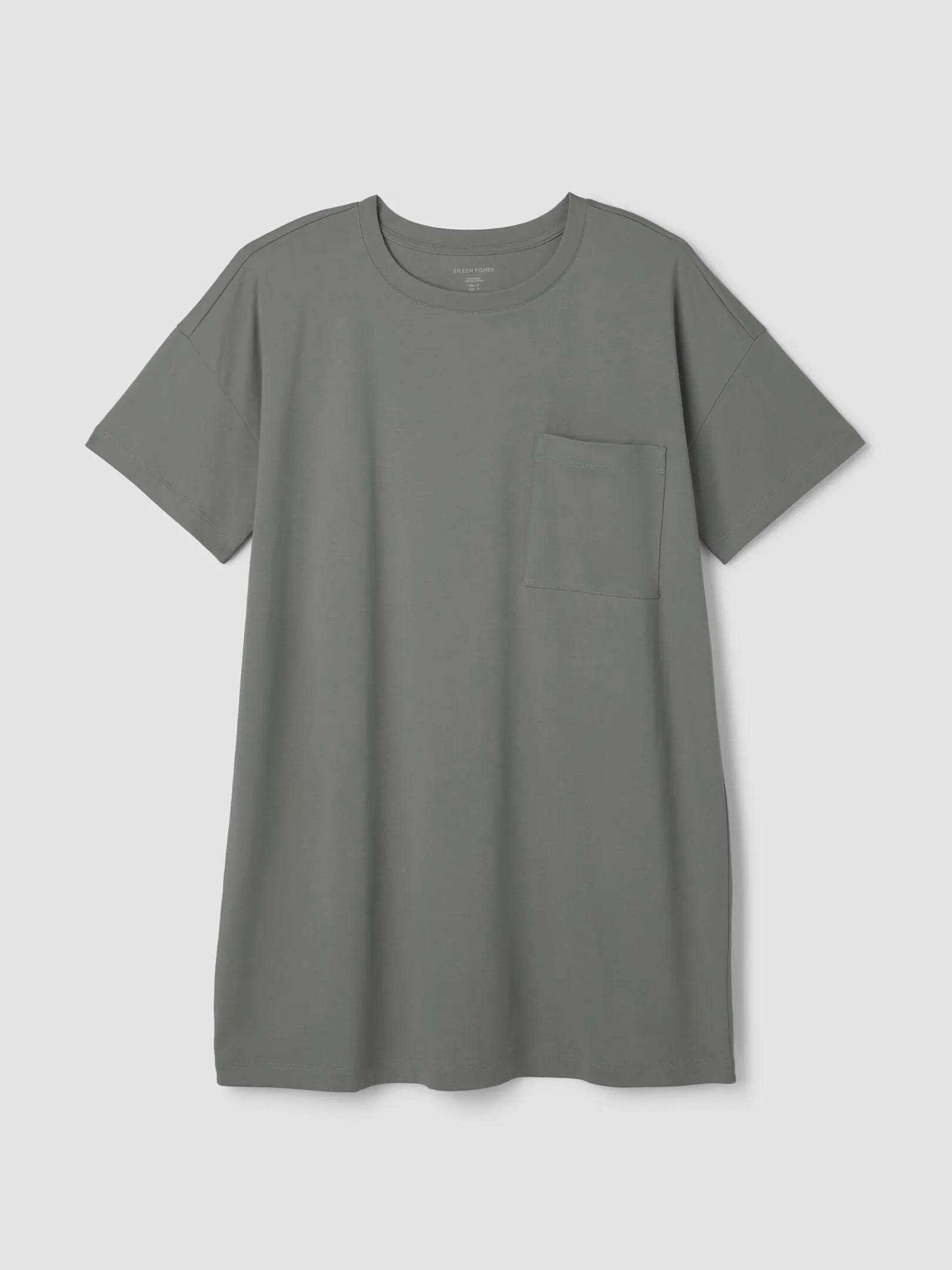 Organic Cotton Interlock Crew Neck Sleep Dress