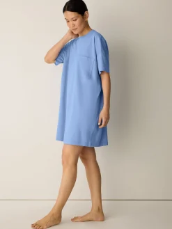 Organic Cotton Interlock Crew Neck Sleep Dress