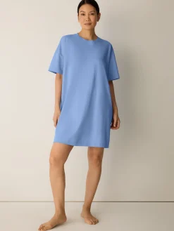 Organic Cotton Interlock Crew Neck Sleep Dress