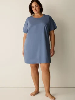 Organic Cotton Interlock Crew Neck Sleep Dress