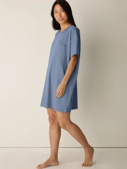 Organic Cotton Interlock Crew Neck Sleep Dress