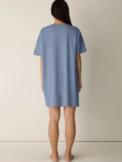 Organic Cotton Interlock Crew Neck Sleep Dress