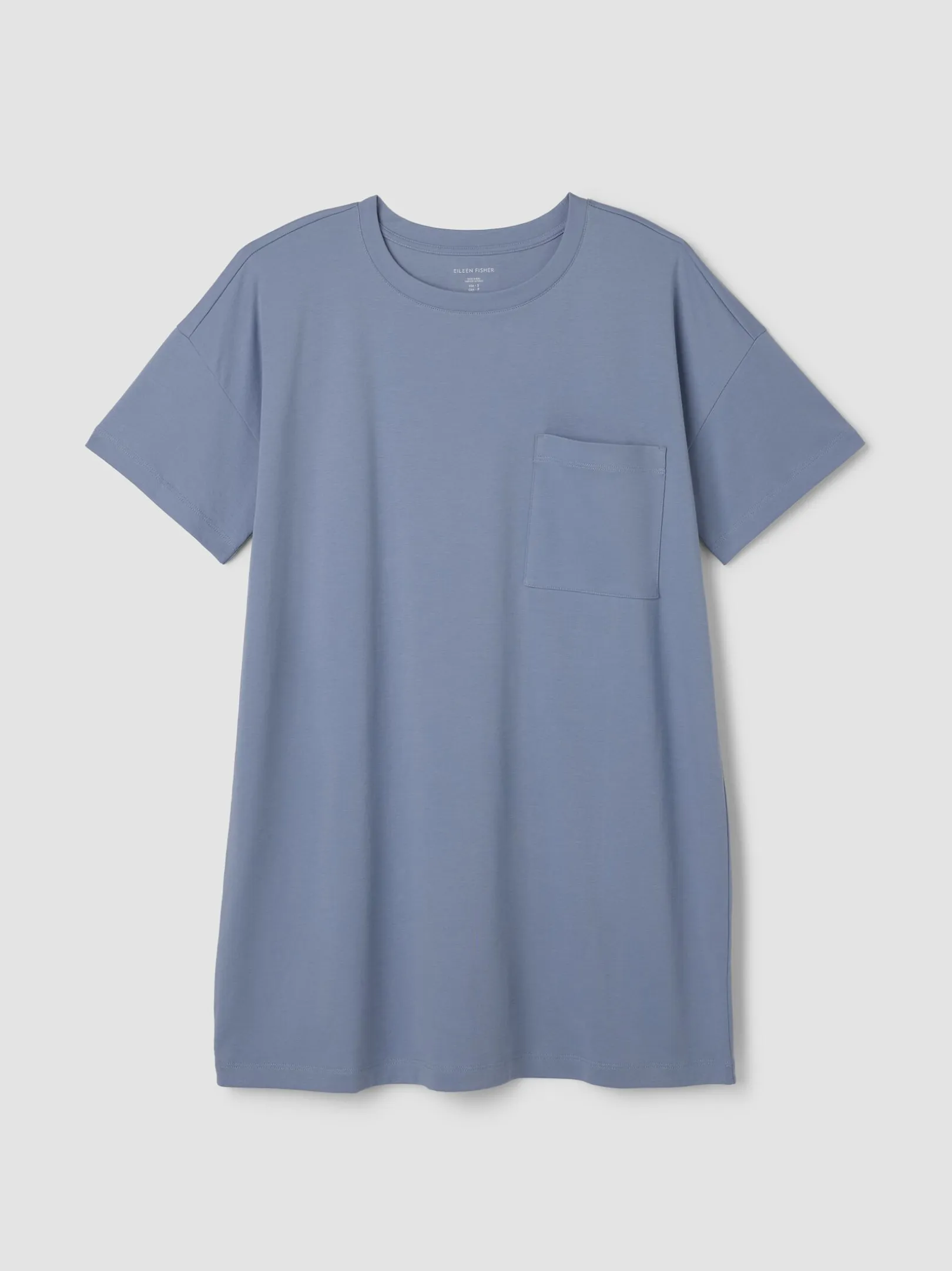 Organic Cotton Interlock Crew Neck Sleep Dress