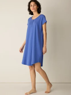 Organic Cotton Interlock Henley Sleep Dress