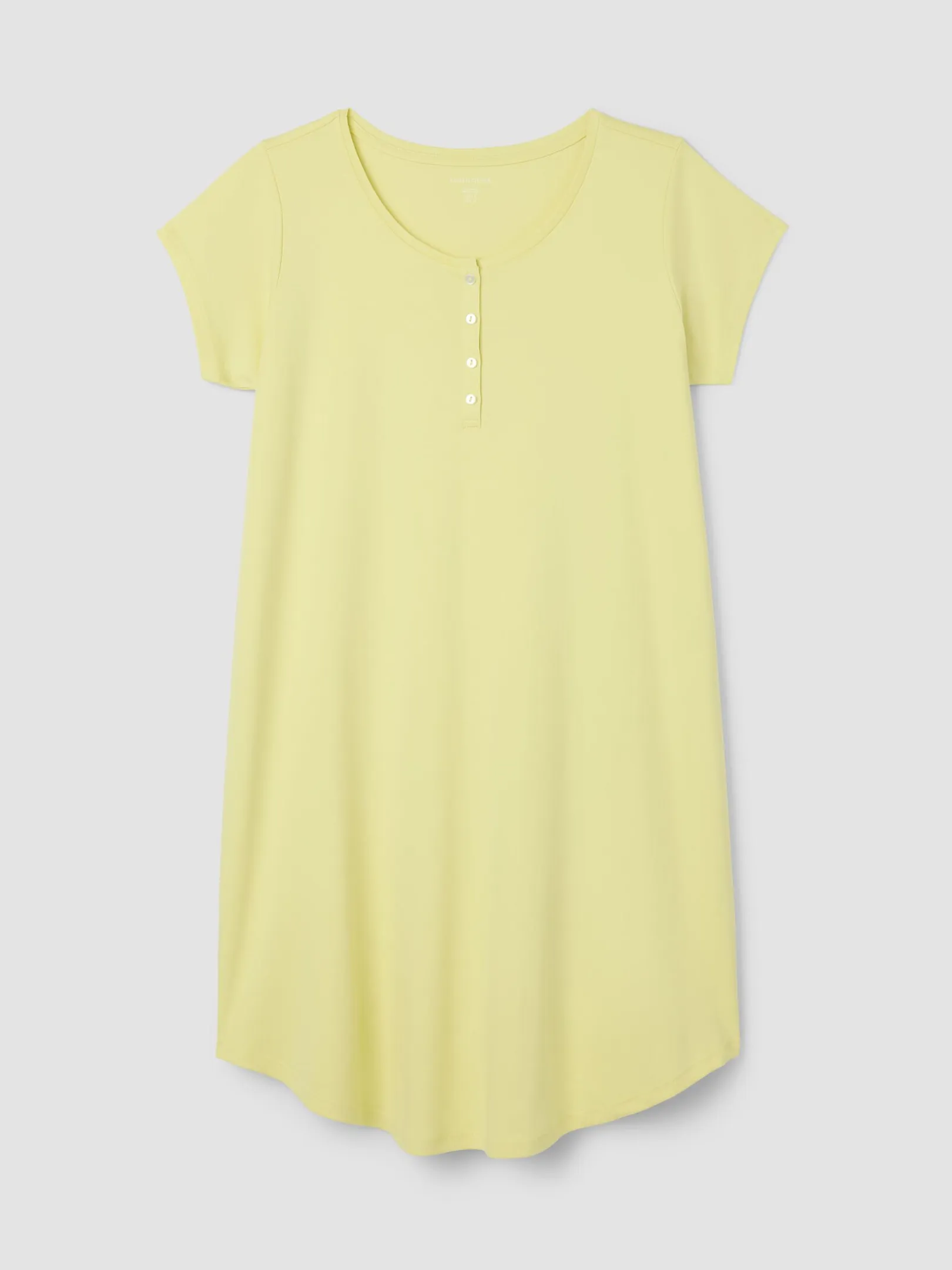 Organic Cotton Interlock Henley Sleep Dress