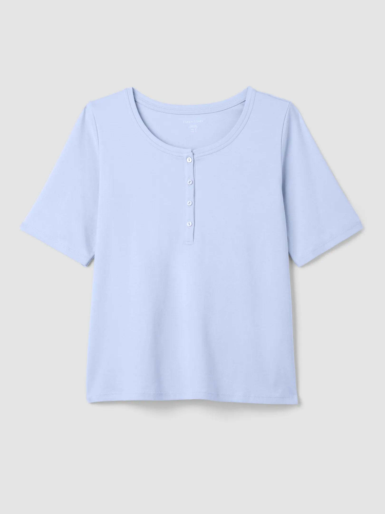Organic Cotton Interlock Henley Sleep Top