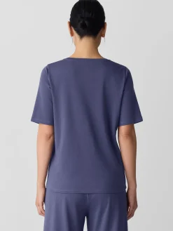 Organic Cotton Interlock Henley Sleep Top