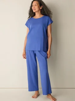 Organic Cotton Interlock Jewel Neck Sleep Tee