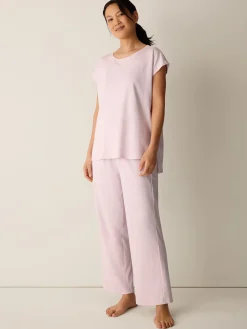 Organic Cotton Interlock Jewel Neck Sleep Tee