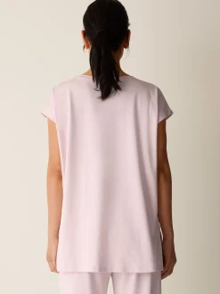 Organic Cotton Interlock Jewel Neck Sleep Tee