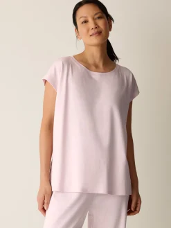 Organic Cotton Interlock Jewel Neck Sleep Tee