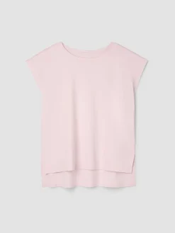 Organic Cotton Interlock Jewel Neck Sleep Tee