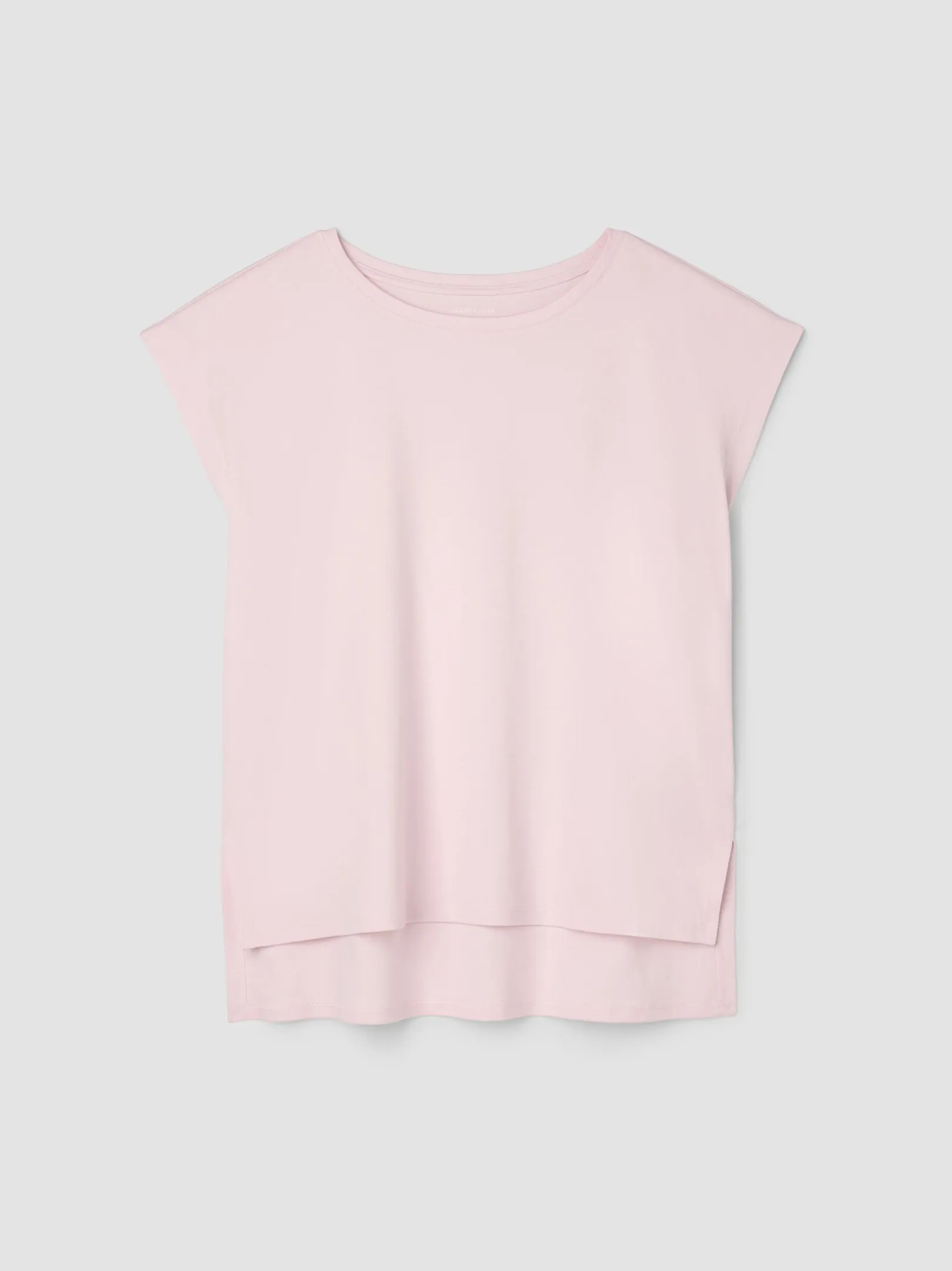 Organic Cotton Interlock Jewel Neck Sleep Tee