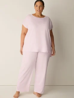 Organic Cotton Interlock Jewel Neck Sleep Tee