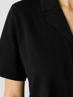 Organic Cotton Interlock Notch Collar Sleep Shirt