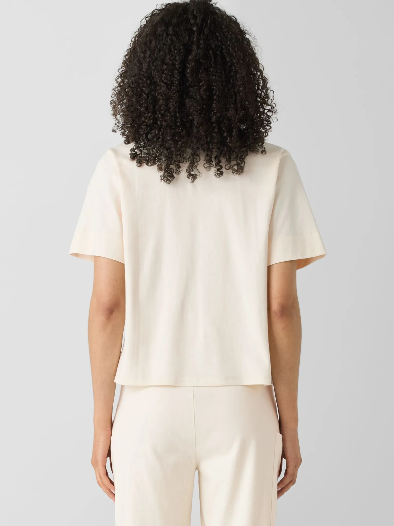 Organic Cotton Interlock Notch Collar Sleep Shirt