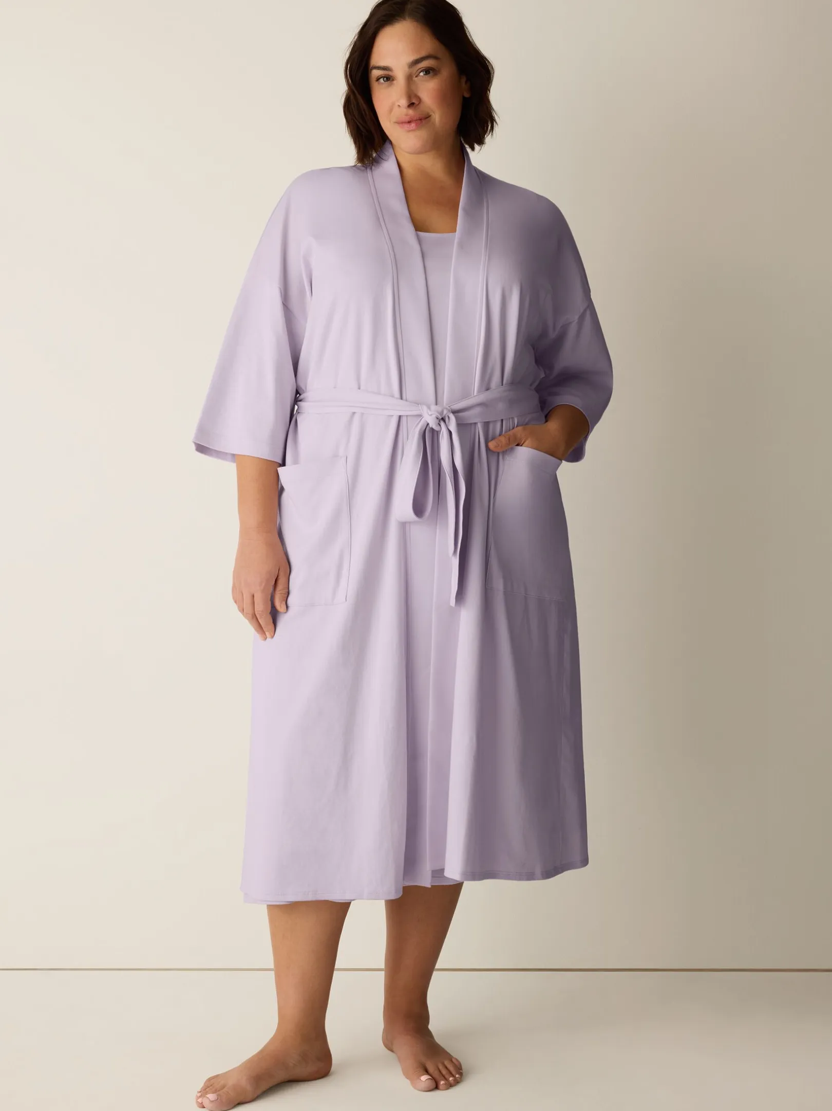 Organic Cotton Interlock Sleep Robe