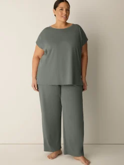 Organic Cotton Interlock Straight Sleep Pant