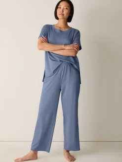 Organic Cotton Interlock Straight Sleep Pant