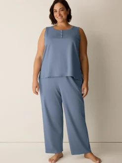 Organic Cotton Interlock Straight Sleep Pant