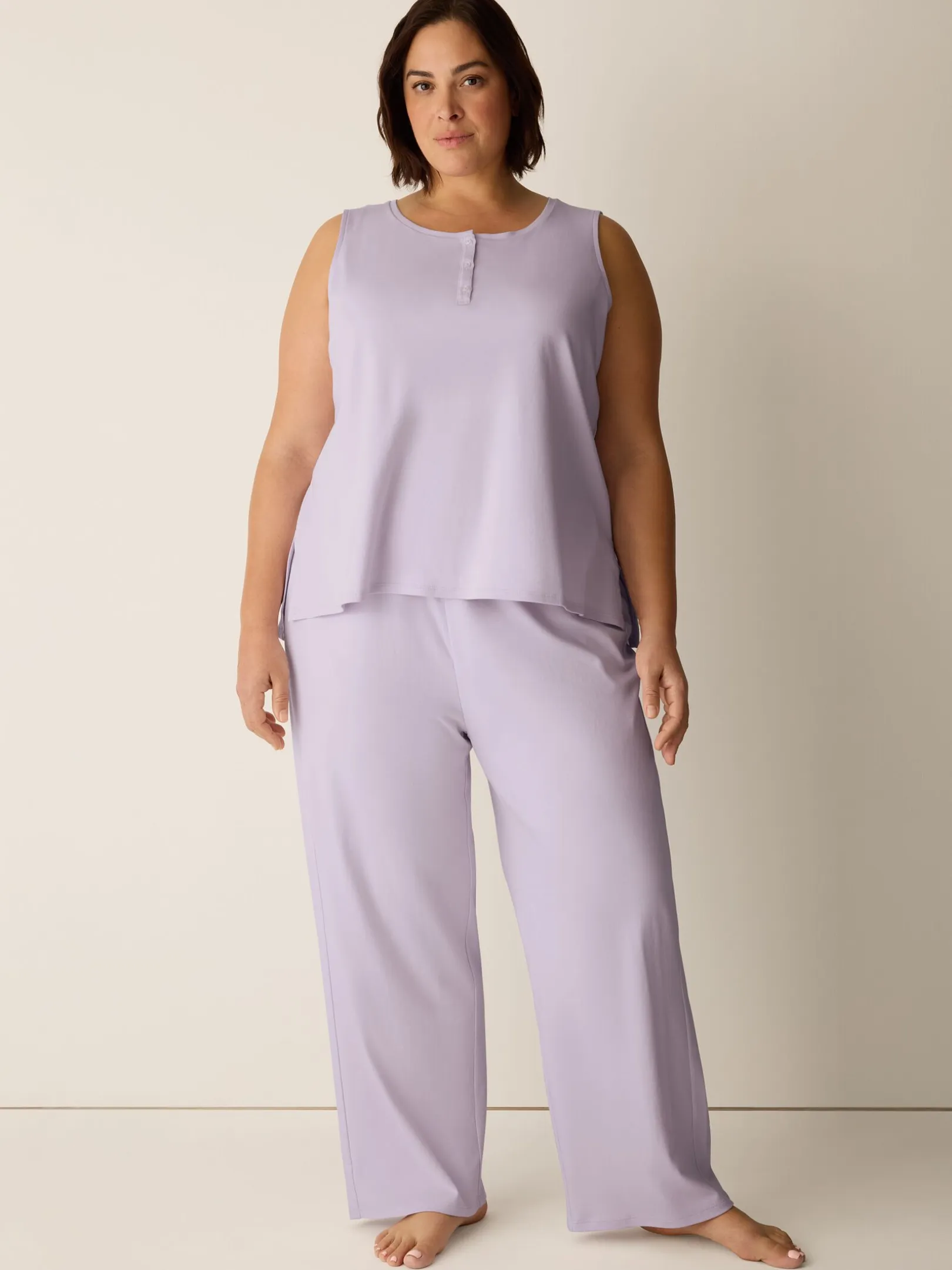 Organic Cotton Interlock Straight Sleep Pant
