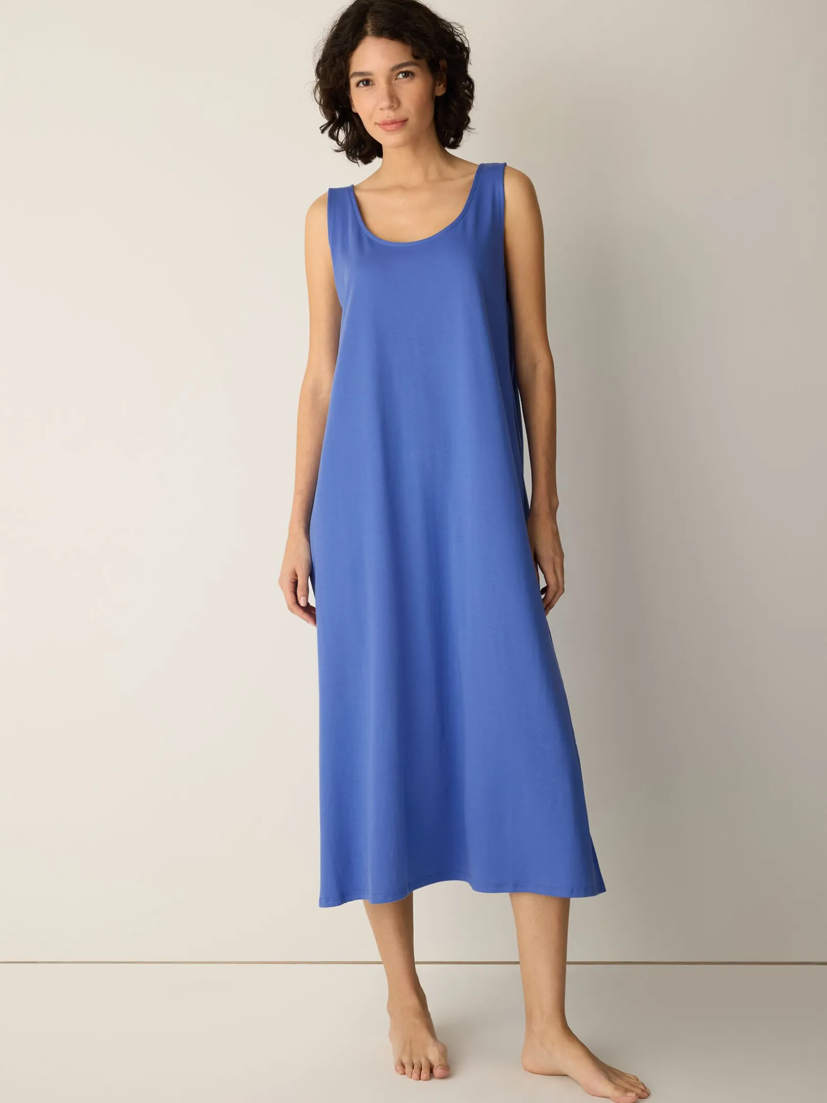 Organic Cotton Interlock Tank Sleep Dress