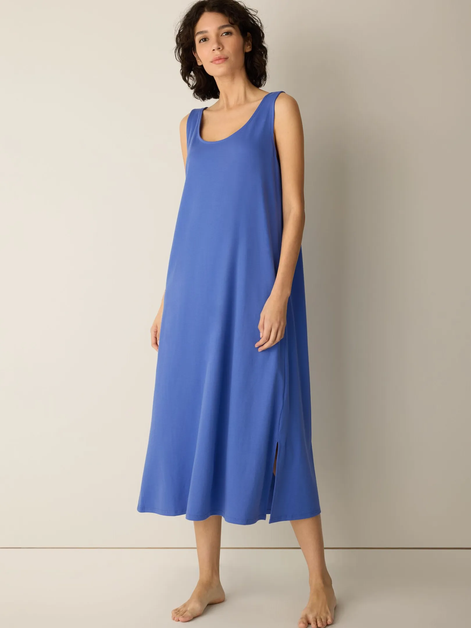 Organic Cotton Interlock Tank Sleep Dress