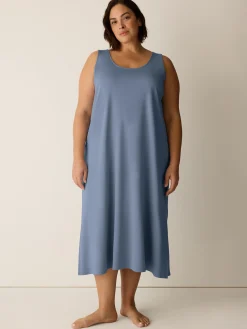 Organic Cotton Interlock Tank Sleep Dress