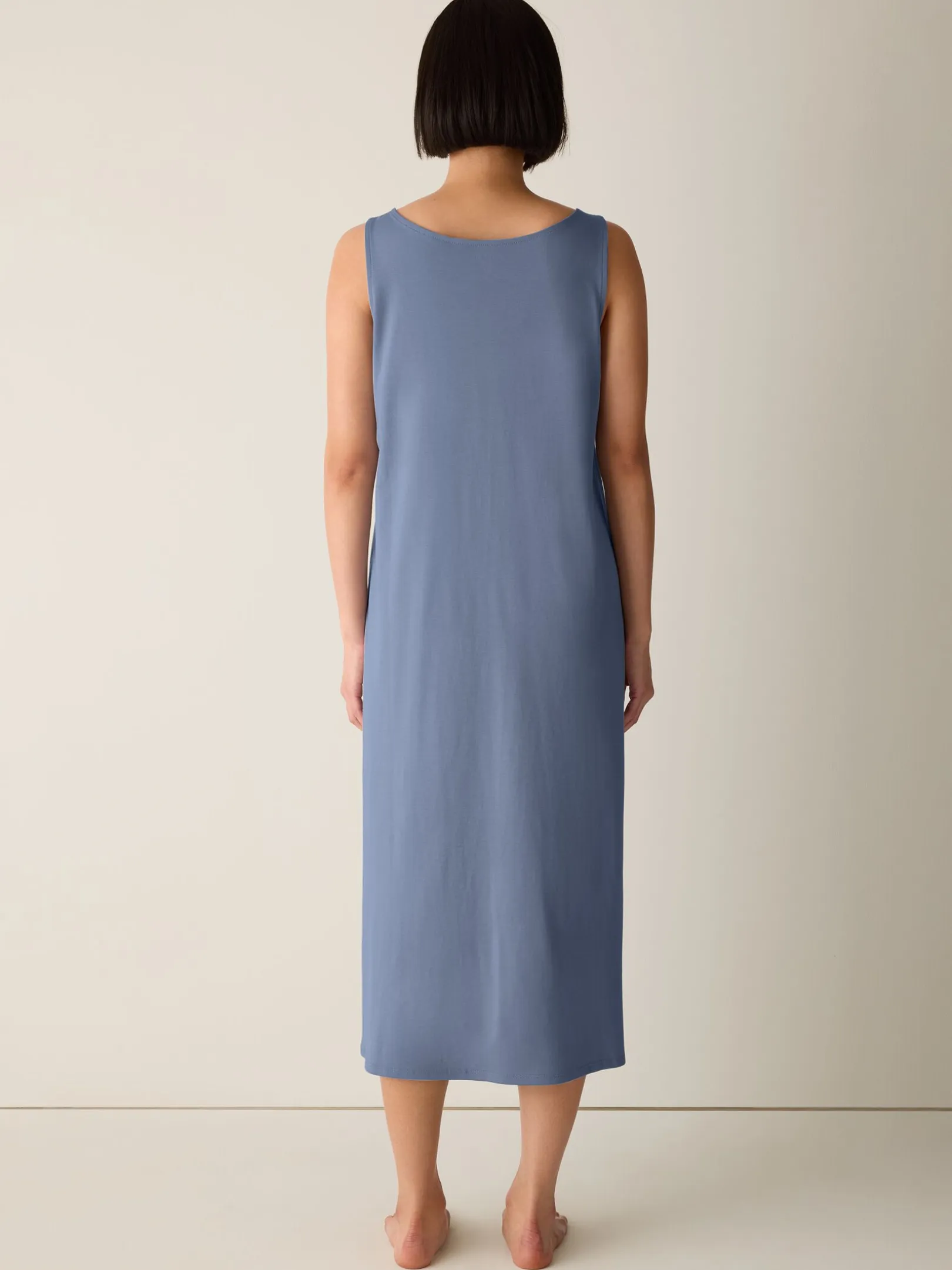 Organic Cotton Interlock Tank Sleep Dress