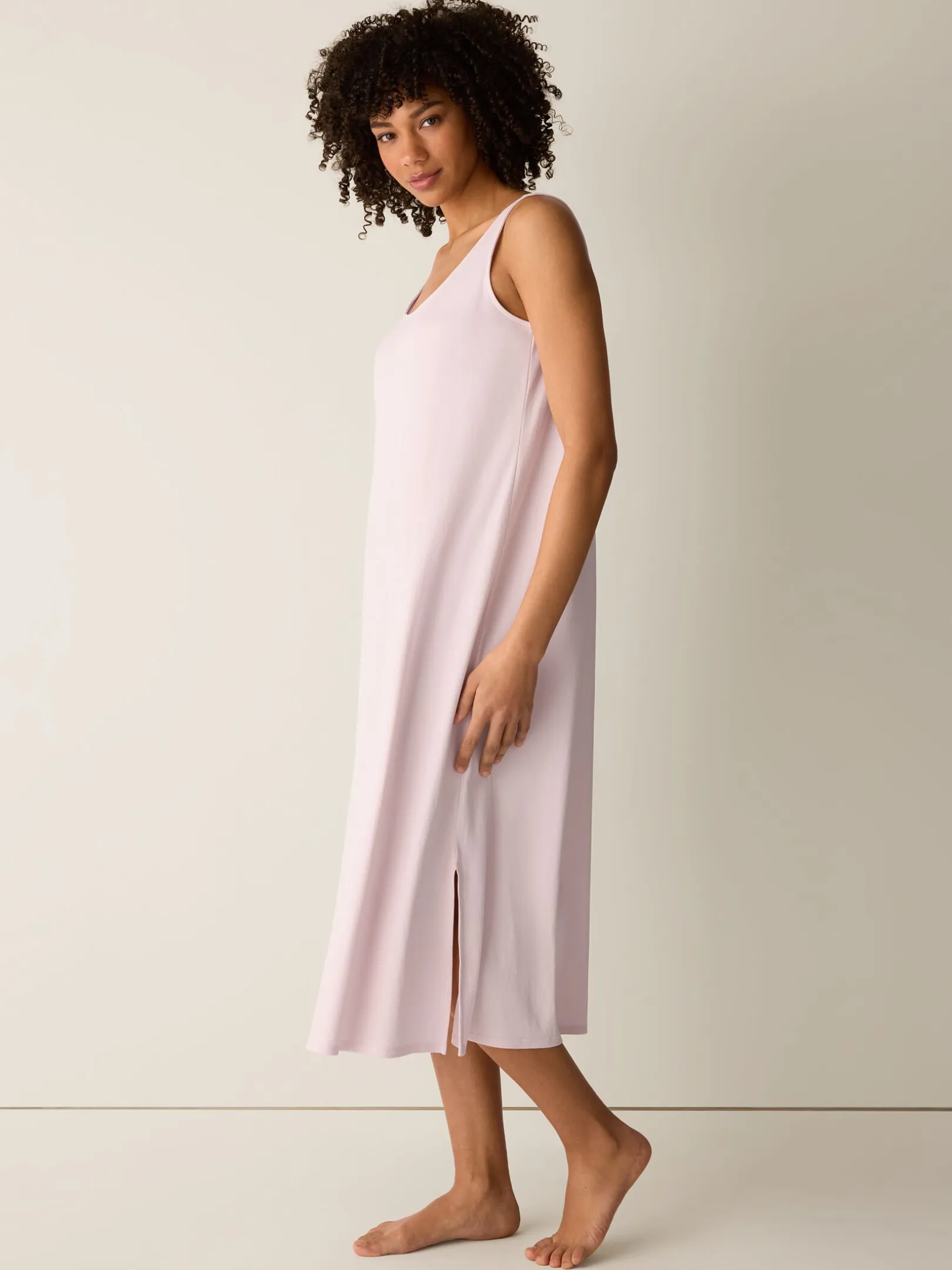 Organic Cotton Interlock Tank Sleep Dress